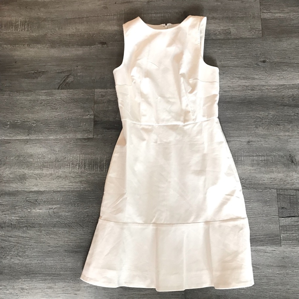 Jcrew Stretch Pique Sheath Dress with Fluted Hem